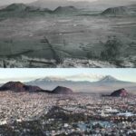 Esto es Iztapalapa vista desde el cerro de la estrella con 84 años de diferencia.