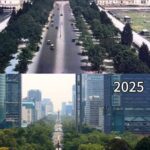 El paseo de la Reforma en CDMX con 100 años de diferencia