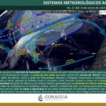 Frente frío 23 se extenderá a estacionario para este 14 de enero; habrá lluvias intensas y ambiente frío