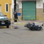 Motociclista al borde de la muerte